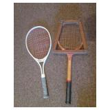Vintage badminton racquets...