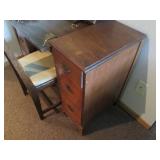 Vintage Wood sewing machine desk wi...