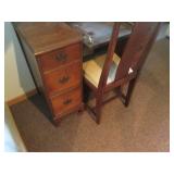 Vintage Wood sewing machine desk wi...