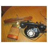 Vintage Flask, wood crackers tray a...