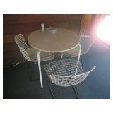 Metal patio set with 3 chairs...