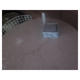 Metal patio set with 3 chairs...