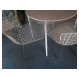 Metal patio set with 3 chairs...