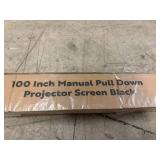 100" Manual Pull Down Projector Screen
