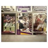 Lot of 9 Vikings Football Cards