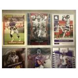 Lot of 9 Vikings Football Cards