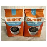 2 Bags of Dunkin French Vanilla Ground Coffee