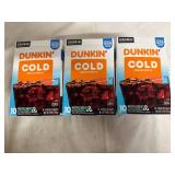 3 Boxes of Dunkin Cold Brew K-Cups
