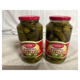 2 Jars of Gedney Kosher Dill Baby Pickles