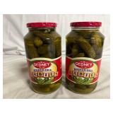 2 Jars of Gedney Kosher Dill Baby Pickles