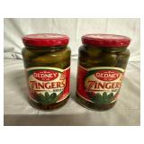 2 Jars of Gendey Zinger Baby Pickles