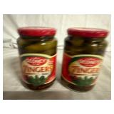 2 Jars of Gendey Zinger Baby Pickles