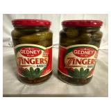 2 Jars of Gendey Zinger Baby Pickles