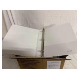12 Universal 1in White Round Ring Binders