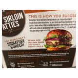 Silver T Brand 100% Pure Beef Sirloin Patties - 6 Count, 1/3 lb Each