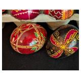 Collection of Colorful Hand Painted Ukrainian Eggs