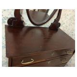 Lovely Vintage Mirrored Mahogany Dresser