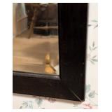 Vintage Mahogany Wood Wall Mirror