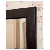 Vintage Mahogany Wood Wall Mirror