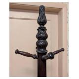 Elegant Mahogany Coat Rack