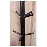 Elegant Mahogany Coat Rack