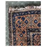 Vintage Handwoven Persian Rug with Geometric Patterns