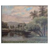 Gilt Framed Original Scenic Oil Painting