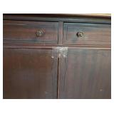 Vintage Mahogany Wood Armoire