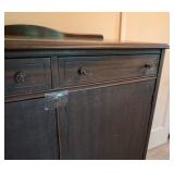 Vintage Mahogany Wood Armoire