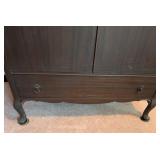 Vintage Mahogany Wood Armoire