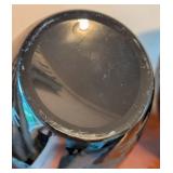 Pair of Sinclair Etched Czech Glass Dragons and Clouds Vases