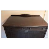 Vintage Mahogany Wood Armoire