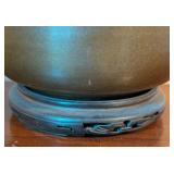 Vintage Green Ceramic Table Lamp