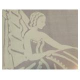 Beautiful Vintage Framed Napier Linen