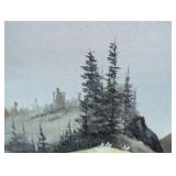 Framed Shoreline Watercolor Painting by Sivertson