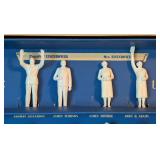 Vintage Presidents of the United States Molded Figurine Set