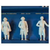 Vintage Presidents of the United States Molded Figurine Set