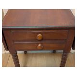 Vintage Wildwood Cherry Drop Leaf Side Table