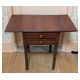 Vintage Wildwood Cherry Drop Leaf Side Table