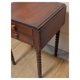 Vintage Wildwood Cherry Drop Leaf Side Table