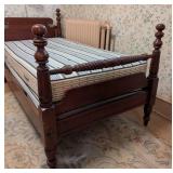 Pair of Vintage Cherry Twin Bed Frames