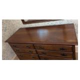 Vintage Ethan Allen Cherry Wood Mirrored Dresser