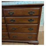 Vintage Ethan Allen Cherry Wood Mirrored Dresser