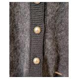 Geiger Grey Wool Cardigan