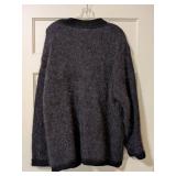 Geiger Grey Wool Cardigan