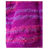 Vintage Hand Woven Magenta Wool Sweater Vest