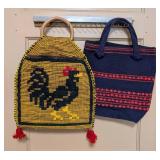 Pair of Awesome Woven Vintage Purses