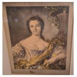 Beautifully Framed Portrait Prints of Madam Sophie and Victoire of France