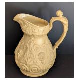 Vintage Ridgway Pan & Bacchus Drabware Pitcher