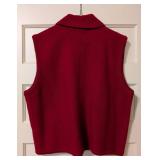 Woolrich Red Wool Vest Women